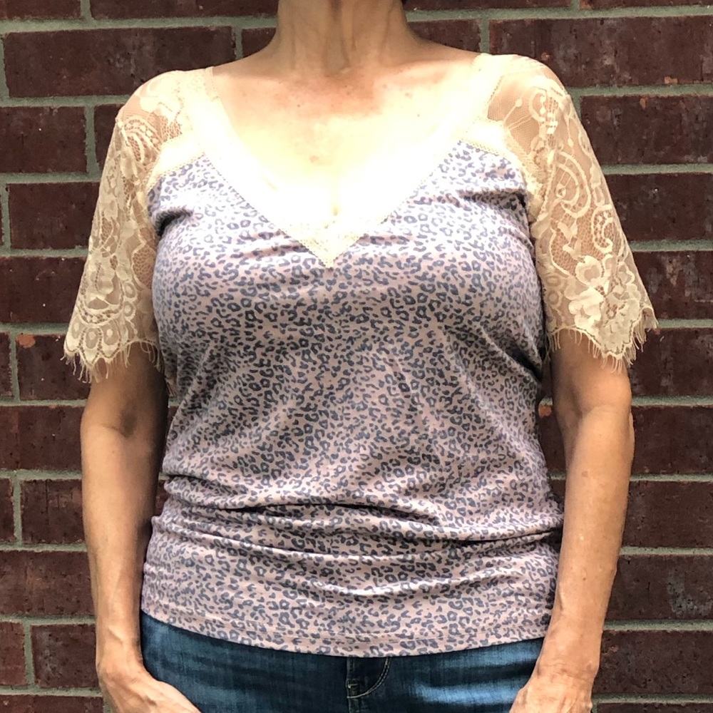 Pink Leopard Sweetheart Tee